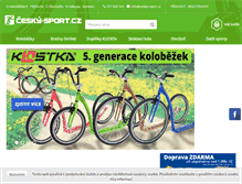 Tablet Screenshot of cesky-sport.cz